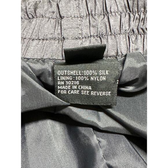 Otello Pelle Track Suit Womens Small Gray Brown Silk Windbreaker Jacket Pants‎ - Picture 12 of 16